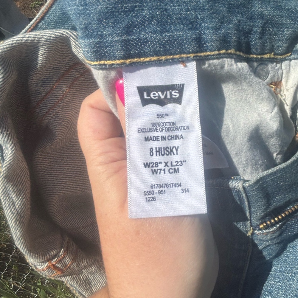 Back to school! NWT BOY’S HUSKY LEVI’S 550 RELAXED SIZE 8 WAIST 32.5 Brand new! - Picture 4 of 8